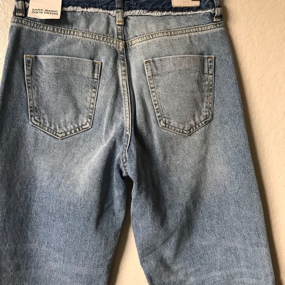 NWT Zara Wide Leg High Rise Denim - Picture 6 of 8